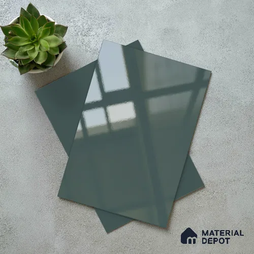 Blue Solid Colors Look LM 23324 Pacific Blue 8 ft x 4 ft High Gloss Finish 6H Anti Scratch Acrylic Laminate - 1.5 mm | Suitable for Living Room, Kitchen, Office