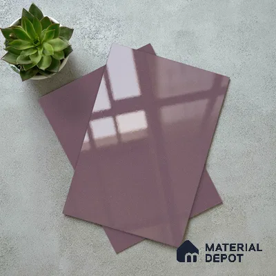 Purple Sparkle Look LM 23326 Misty Purple 8 ft x 4 ft High Gloss Finish 6H Anti Scratch Acrylic Laminate - 1.5 mm | Suitable for Kitchen Cabinet, TV Unit, Wardrobe