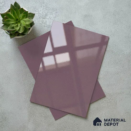 Purple Sparkle Look LM 23326 Misty Purple 8 ft x 4 ft High Gloss Finish 6H Anti Scratch Acrylic Laminate - 1.5 mm | Suitable for Kitchen Cabinet, TV Unit, Wardrobe