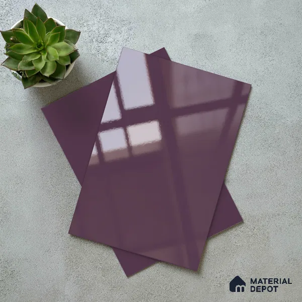 Purple Sparkle Look LM 23328 Orchidia 8 ft x 4 ft High Gloss Finish 6H Anti Scratch Acrylic Laminate - 1.5 mm | Suitable for Kitchen Cabinet, TV Unit, Wardrobe