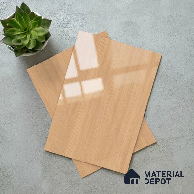 Wooden Look LM 23358 Nordic Elm 8 ft x 4 ft High Gloss Finish 6H Anti Scratch Acrylic Laminate - 1.5 mm | Suitable for Kitchen Cabinet, TV Unit, Wardrobe