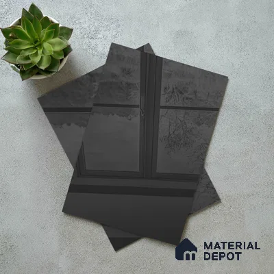 Grey Mirror Look LM 23366 Grey 8 ft x 4 ft High Gloss Finish 6H Anti Scratch Acrylic Laminate - 1.5 mm | Suitable for Kitchen Cabinet, TV Unit, Wardrobe