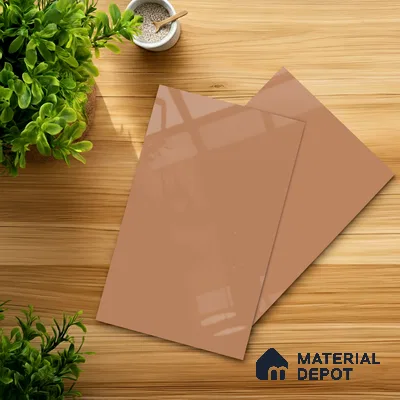 LM 23638 8 ft x 4 ft Solid Plain High Gloss Finish Acrylic Laminate - 1.5 mm | Suitable for Living Room, Kitchen, Office | Matching Edgeband Code EB 122042