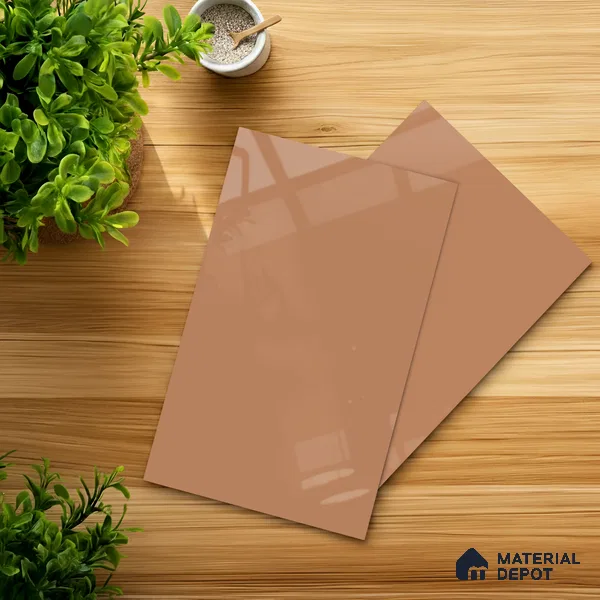 LM 23638 8 ft x 4 ft Solid Plain High Gloss Finish Acrylic Laminate - 1.5 mm | Suitable for Living Room, Kitchen, Office | Matching Edgeband Code EB 122042