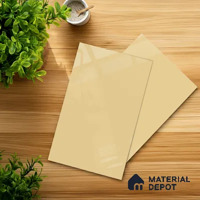 LM 23639 8 ft x 4 ft Solid Plain High Gloss Finish Acrylic Laminate - 1.5 mm | Suitable for Living Room, Kitchen, Office | Matching Edgeband Code EB 122142