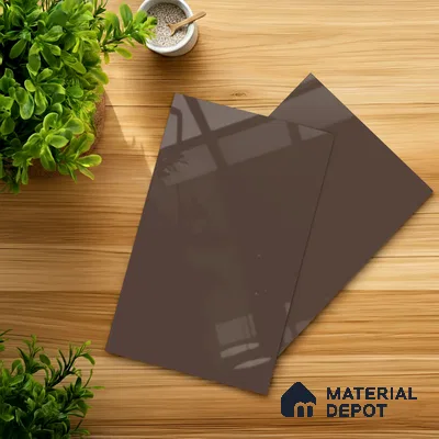 LM 23688 8 ft x 4 ft Solid Plain High Gloss Finish Acrylic Laminate - 1.5 mm | Suitable for Living Room, Kitchen, Office | Matching Edgeband Code EB 17112