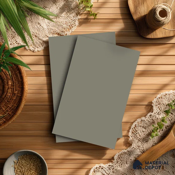 Mist Beige Solid Colors Look LM 01854 8 ft x 4 ft Matte Finish Decorative Laminate - 1 mm | Suitable for Living Room, Kitchen, Office