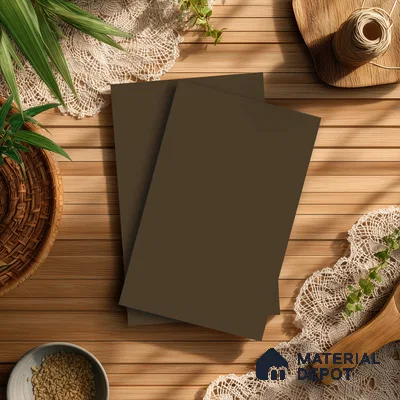 Peach Brown Solid Colors Look LM 01859 8 ft x 4 ft Matte Finish Decorative Laminate - 1 mm | Suitable for Living Room, Kitchen, Office