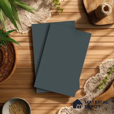 Desire Blue Solid Colors Look LM 01915 8 ft x 4 ft Matte Finish Decorative Laminate - 1 mm | Suitable for Living Room, Kitchen, Office