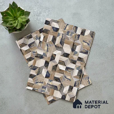Patterned Look LM 06172 8 ft x 4 ft Texture Finish Decorative Laminate - 1 mm | Suitable for Bedroom, TV Unit, Wardrobe
