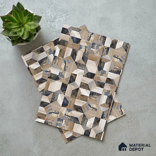 Patterned Look LM 06172 8 ft x 4 ft Texture Finish Decorative Laminate - 1 mm | Suitable for Bedroom, TV Unit, Wardrobe