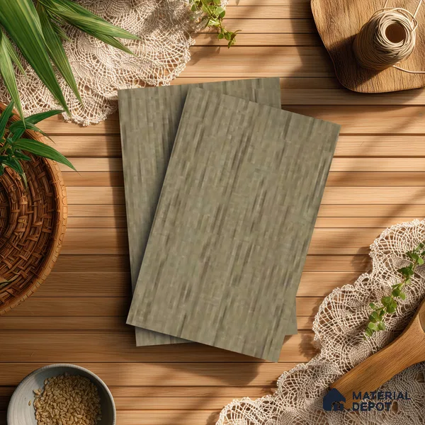 Wooden Look LM 13847 Pista Dyed Veneer 8 ft x 4 ft Texture Finish Decorative Laminate - 1 mm | Suitable for TV Unit, Wardrobe, Kitchen Cabinets