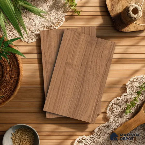 Wooden Look LM 13859 Sapped Walnut 8 ft x 4 ft Texture Finish Decorative Laminate - 1 mm | Suitable for TV Unit, Wardrobe, Kitchen Cabinets