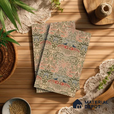 Multi Colour Digital, Fabric Look LM 23628 8 ft x 4 ft Texture Finish Decorative Laminate - 1 mm | Suitable for TV Unit, Wardrobe, Kitchen Cabinets