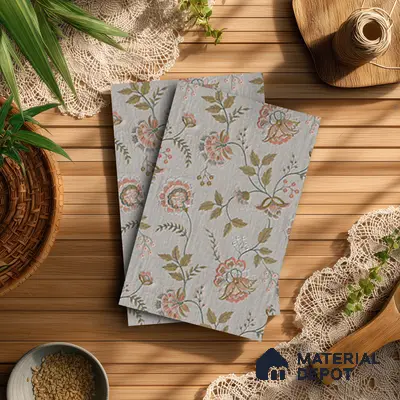 Grey Digital, Fabric Look LM 23631 8 ft x 4 ft Texture Finish Decorative Laminate - 1 mm | Suitable for TV Unit, Wardrobe, Kitchen Cabinets