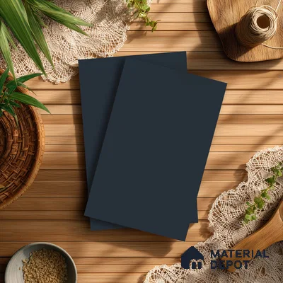Burberry Blue Solid Colors Look LM 01914 8 ft x 4 ft Matte Finish Decorative Laminate - 1 mm | Suitable for Living Room, Kitchen, Office