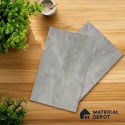 Grey Marble Look LM 05345 8 ft x 4 ft Texture Finish Decorative Laminate - 1 mm | Suitable for TV Unit, Wardrobe, Kitchen Cabinets