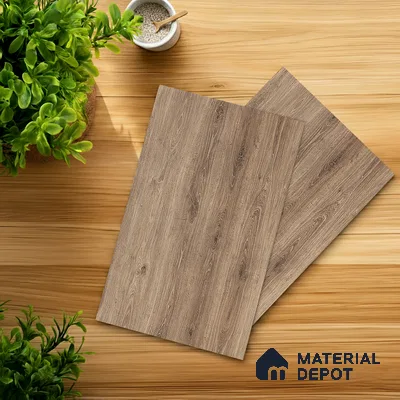Wooden Look LM 05350 Cezarus Kraft Oak 8 ft x 4 ft Texture Finish Decorative Laminate - 1 mm | Suitable for TV Unit, Wardrobe, Kitchen Cabinets