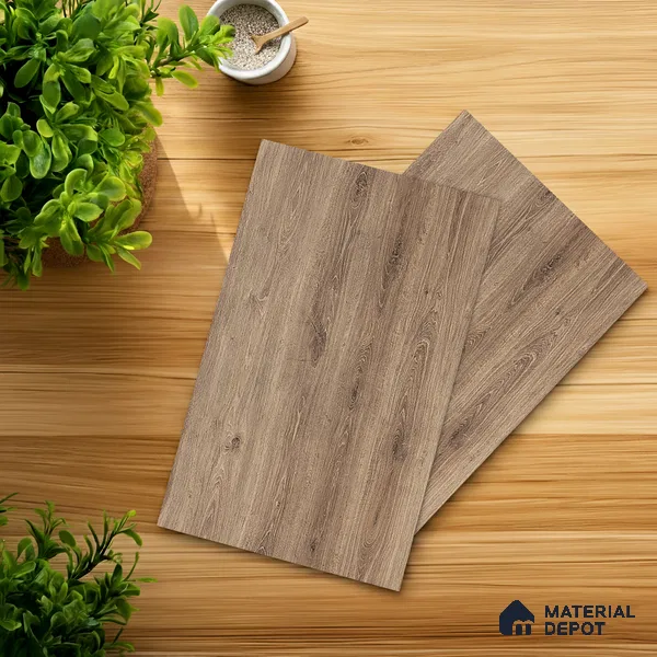 Wooden Look LM 05350 Cezarus Kraft Oak 8 ft x 4 ft Texture Finish Decorative Laminate - 1 mm | Suitable for TV Unit, Wardrobe, Kitchen Cabinets