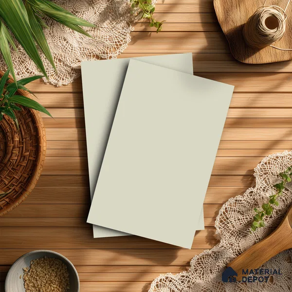 Warm Beige Solid Colors Look LM 10850 8 ft x 4 ft Matte Finish Decorative Laminate - 1 mm | Suitable for Living Room, Kitchen, Office