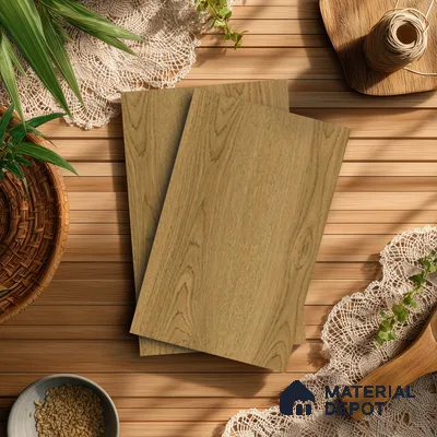 Wooden Look LM 10876 Misty Pike Oak 8 ft x 4 ft Texture Finish Decorative Laminate - 1 mm | Suitable for TV Unit, Wardrobe, Kitchen Cabinets