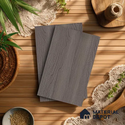 Wooden Look LM 13876 Smoked Brosse Pecan 8 ft x 4 ft Texture Finish Decorative Laminate - 1 mm | Suitable for TV Unit, Wardrobe, Kitchen Cabinets