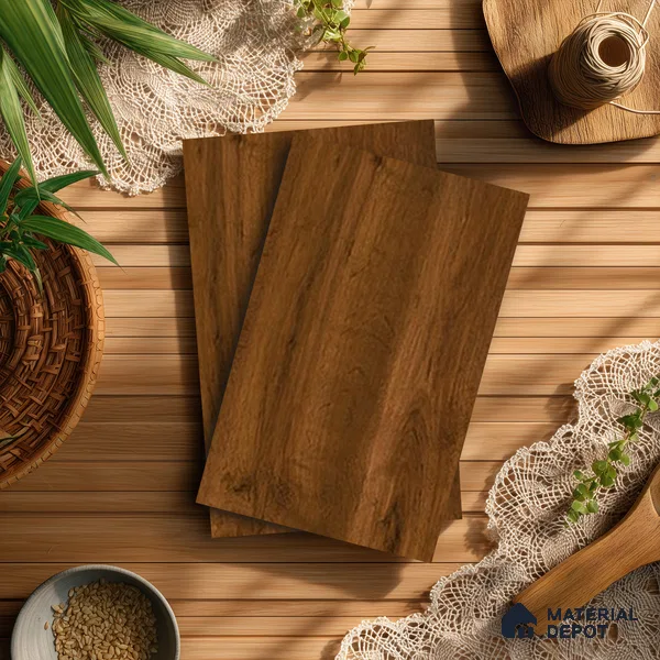 Wooden Look LM 13885 8 ft x 4 ft Texture Finish Decorative Laminate - 1 mm | Suitable for TV Unit, Wardrobe, Kitchen Cabinets