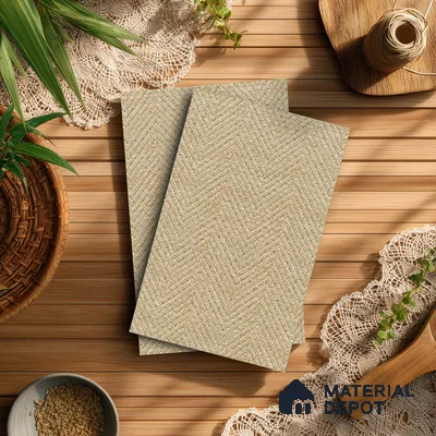 Beige Cane Look LM 20046 8 ft x 4 ft Texture Finish Decorative Laminate - 1 mm | Suitable for TV Unit, Wardrobe, Kitchen Cabinets