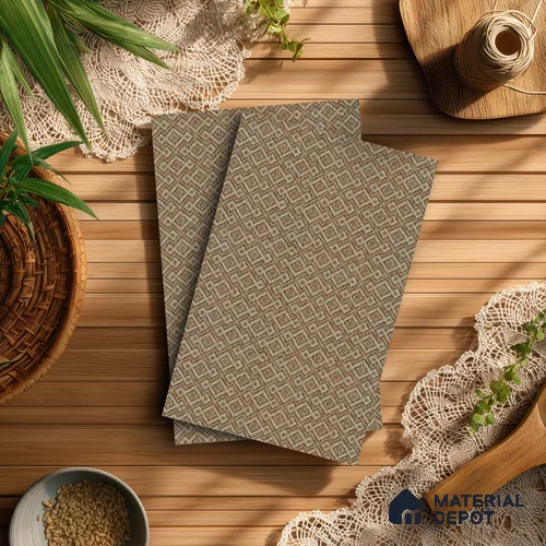 Brown Cane Look LM 20048 8 ft x 4 ft Texture Finish Decorative Laminate - 1 mm | Suitable for TV Unit, Wardrobe, Kitchen Cabinets