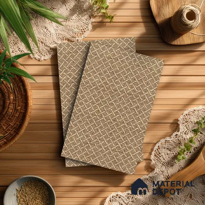 Beige Cane Look LM 20052 8 ft x 4 ft Texture Finish Decorative Laminate - 1 mm | Suitable for TV Unit, Wardrobe, Kitchen Cabinets