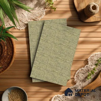 Brown Cane Look LM 20060 8 ft x 4 ft Texture Finish Decorative Laminate - 1 mm | Suitable for TV Unit, Wardrobe, Kitchen Cabinets
