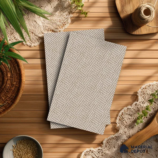 Brown Cane Look LM 20065 8 ft x 4 ft Texture Finish Decorative Laminate - 1 mm | Suitable for TV Unit, Wardrobe, Kitchen Cabinets