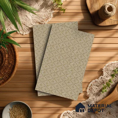 Brown Cane Look LM 20067 8 ft x 4 ft Texture Finish Decorative Laminate - 1 mm | Suitable for TV Unit, Wardrobe, Kitchen Cabinets