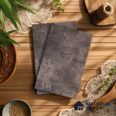 Grey Leather Look LM 13838 8 ft x 4 ft Texture Finish Decorative Laminate - 1 mm | Suitable for TV Unit, Wardrobe, Kitchen Cabinets