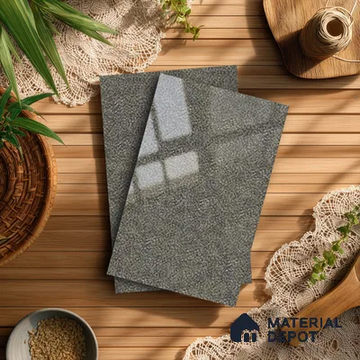 Grey Wave Look LM 13845 8 ft x 4 ft High Gloss Finish Decorative Laminate - 1 mm | Suitable for TV Unit, Wardrobe, Kitchen Cabinets