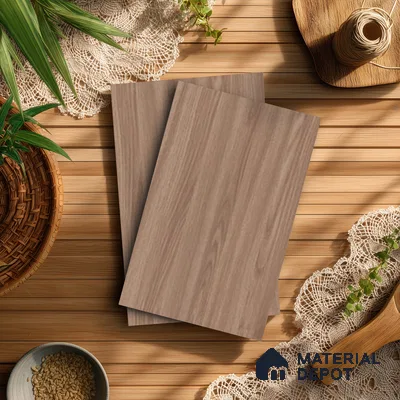 Wooden Look LM 13850 Nutmeg Dyed Veneer 8 ft x 4 ft Texture Finish Decorative Laminate - 1 mm | Suitable for TV Unit, Wardrobe, Kitchen Cabinets
