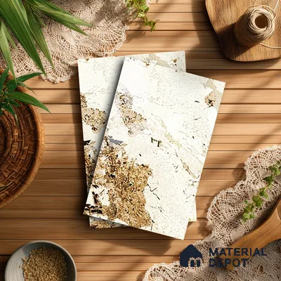 Stone Look LM 13863 8 ft x 4 ft High Gloss Finish Decorative Laminate - 1 mm | Suitable for TV Unit, Wardrobe, Kitchen Cabinets