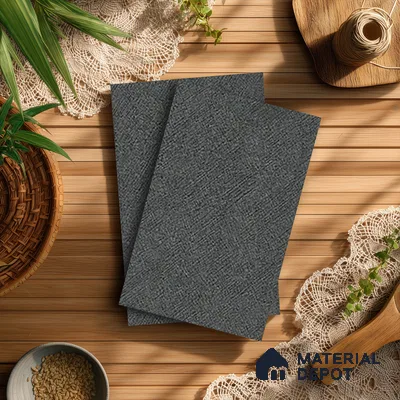 Black Cement Look LM 13883 8 ft x 4 ft High Gloss Finish Decorative Laminate - 1 mm | Suitable for TV Unit, Wardrobe, Kitchen Cabinets