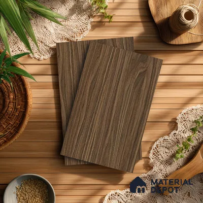 Wooden Look LM 13890 Russel Gris 8 ft x 4 ft Texture Finish Decorative Laminate - 1 mm | Suitable for TV Unit, Wardrobe, Kitchen Cabinets