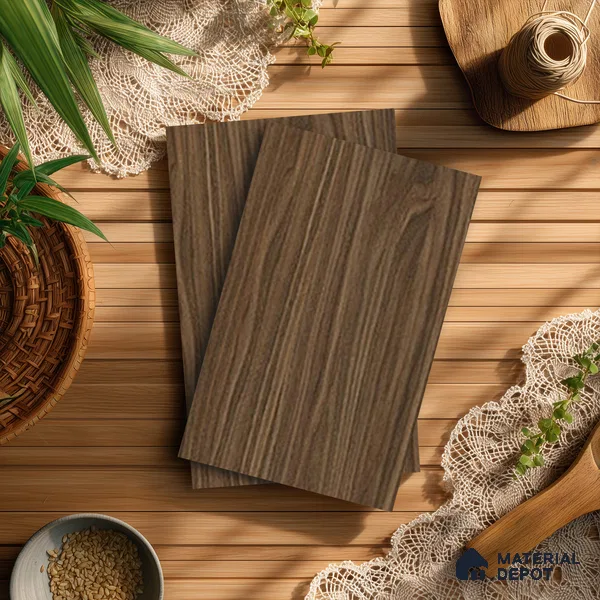 Wooden Look LM 13890 Russel Gris 8 ft x 4 ft Texture Finish Decorative Laminate - 1 mm | Suitable for TV Unit, Wardrobe, Kitchen Cabinets