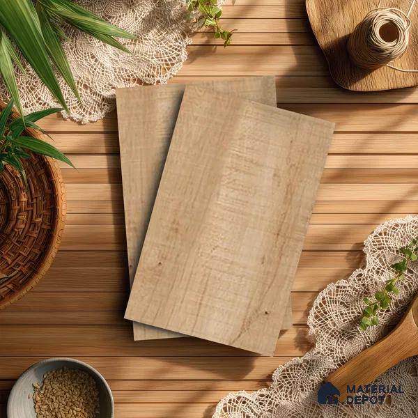 Wooden Look LM 13902 118 Swancut Wood 8 ft x 4 ft Texture Finish Decorative Laminate - 1 mm | Suitable for TV Unit, Wardrobe, Kitchen Cabinets