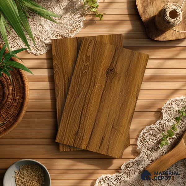 Wooden Look LM 13924 Nashua Scotch 8 ft x 4 ft Texture Finish Decorative Laminate - 1 mm | Suitable for TV Unit, Wardrobe, Kitchen Cabinets