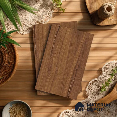 Wooden Look LM 13927 Russet Greence Pecan 8 ft x 4 ft Texture Finish Decorative Laminate - 1 mm | Suitable for TV Unit, Wardrobe, Kitchen Cabinets