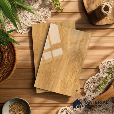 Wooden Look LM 13946 8 ft x 4 ft Glossy Finish Decorative Laminate - 1 mm | Suitable for TV Unit, Wardrobe, Kitchen Cabinets