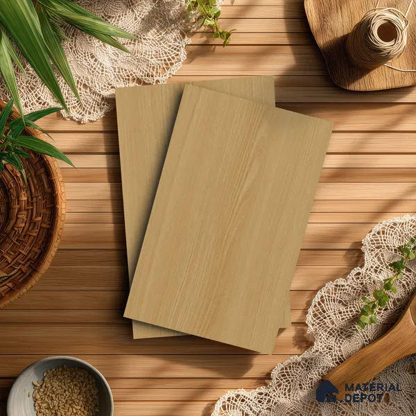 Wooden Look LM 05285 American Fresco 8 ft x 4 ft Suede Finish Decorative Laminate - 0.8 mm | Suitable for TV Unit, Wardrobe, Kitchen Cabinets