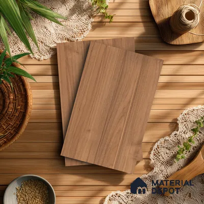 Wooden Look LM 17404 Sapped Walnut 10 ft x 4 ft Texture Finish Decorative Laminate - 1 mm | Suitable for TV Unit, Wardrobe, Kitchen Cabinets