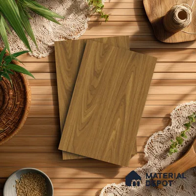 Wooden Look LM 17407 Majestic Oak 10 ft x 4 ft Texture Finish Decorative Laminate - 1 mm | Suitable for TV Unit, Wardrobe, Kitchen Cabinets
