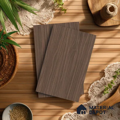 Wooden Look LM 17408 Russel Gris 10 ft x 4 ft Texture Finish Decorative Laminate - 1 mm | Suitable for TV Unit, Wardrobe, Kitchen Cabinets
