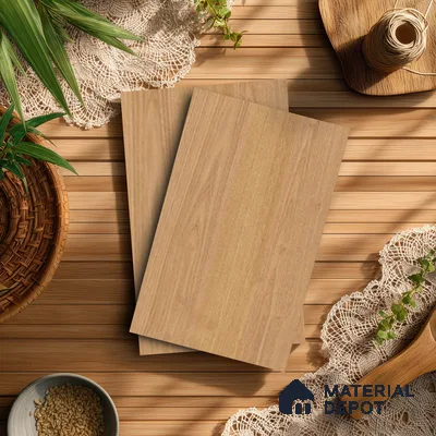 Wooden Look LM 17423 Classic Cedar 10 ft x 4 ft Suede Finish Decorative Laminate - 1 mm | Suitable for TV Unit, Wardrobe, Kitchen Cabinets