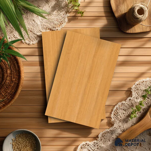 Wooden Look LM 17428 Columbain Ashwood 10 ft x 4 ft Suede Finish Decorative Laminate - 1 mm | Suitable for TV Unit, Wardrobe, Kitchen Cabinets
